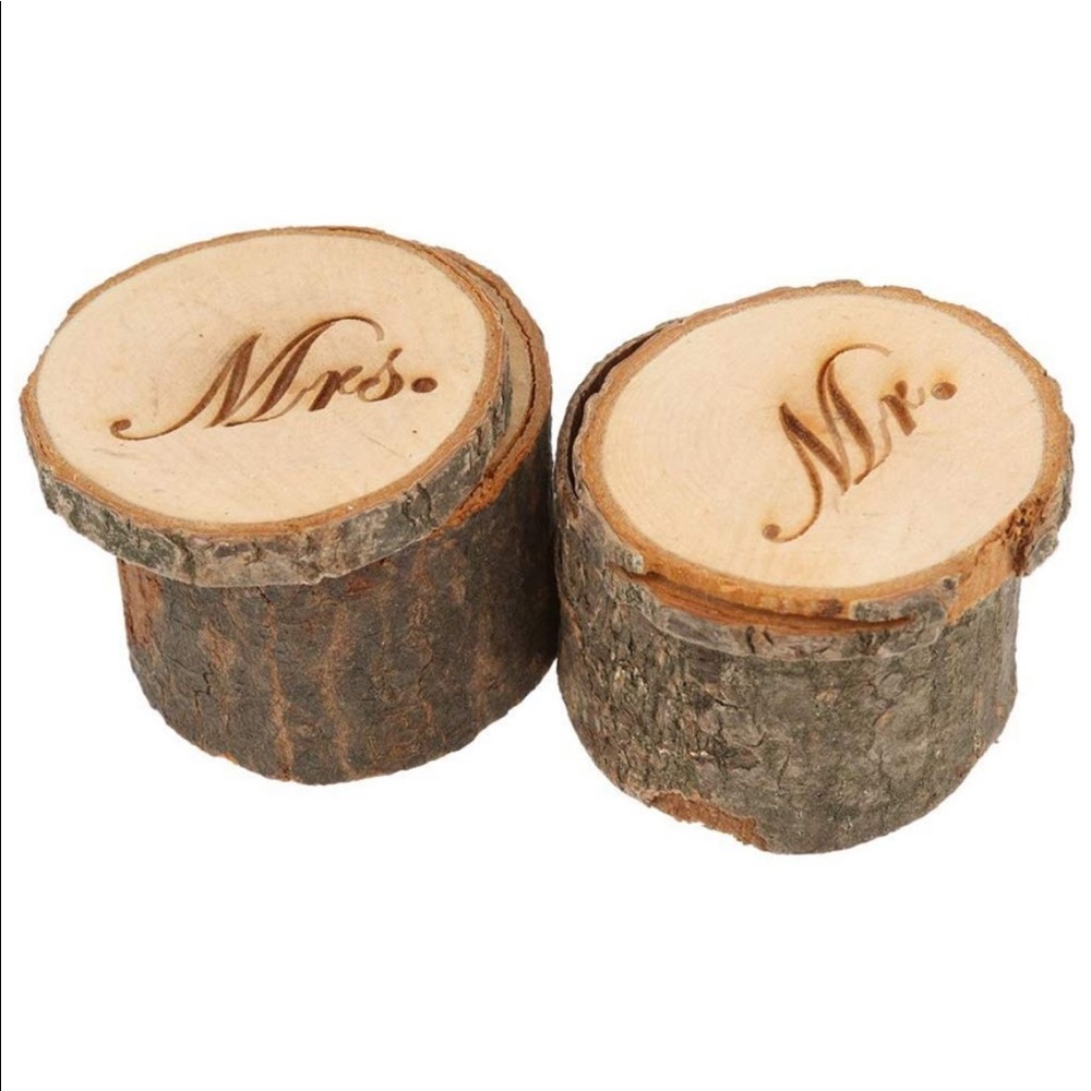 COPY - Wedding real wood ring box
